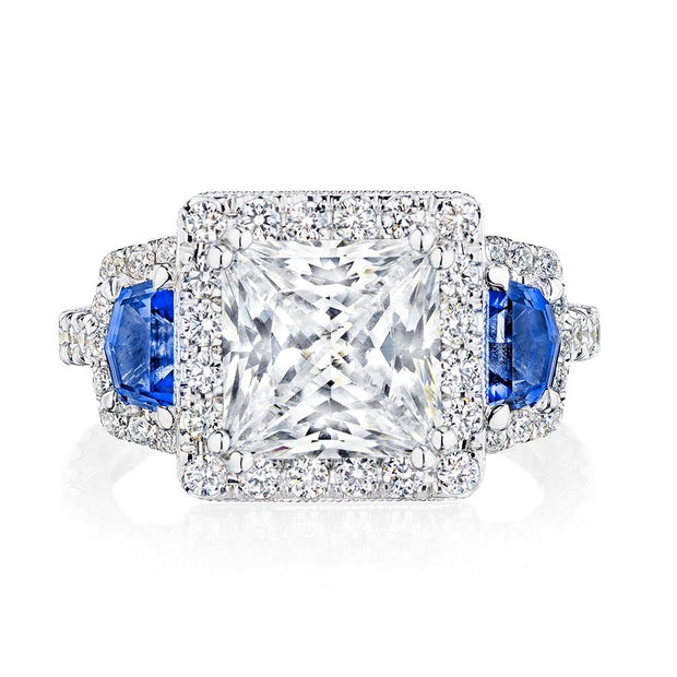 Princess 3-Stone Engagement Ring