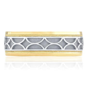 Two-Tone Finish Wedding Band