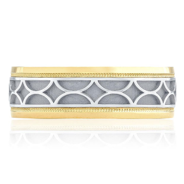 Two-Tone Finish Wedding Band