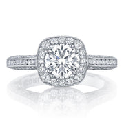 Round Bloom Engagement Ring