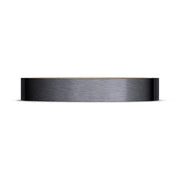 Titanium Two-Tone Flat Wedding Band - 4mm