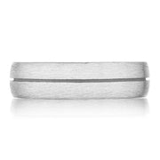 Classic Streamline in Brush Finish Wedding Band