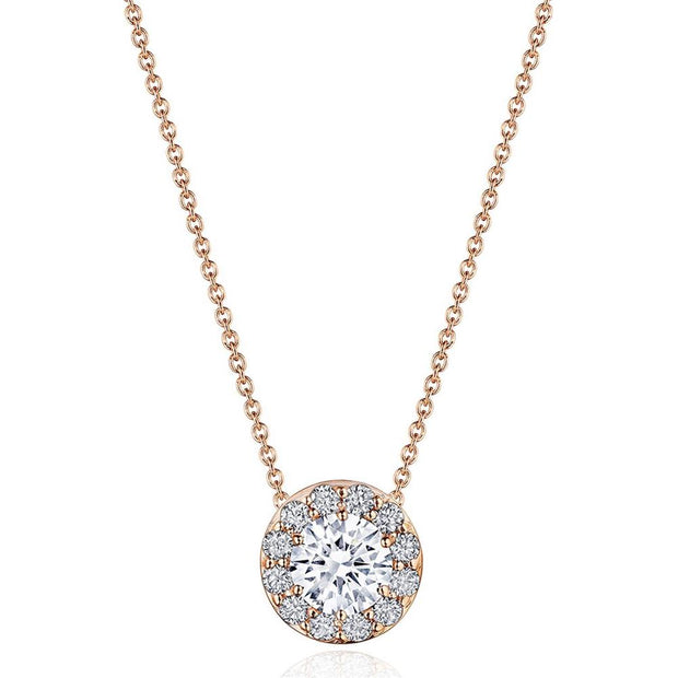 17"" Single Bloom Diamond Necklace