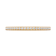 French Pavé Diamond Wedding Band