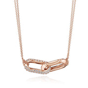 Double Link Pendant, Diamond