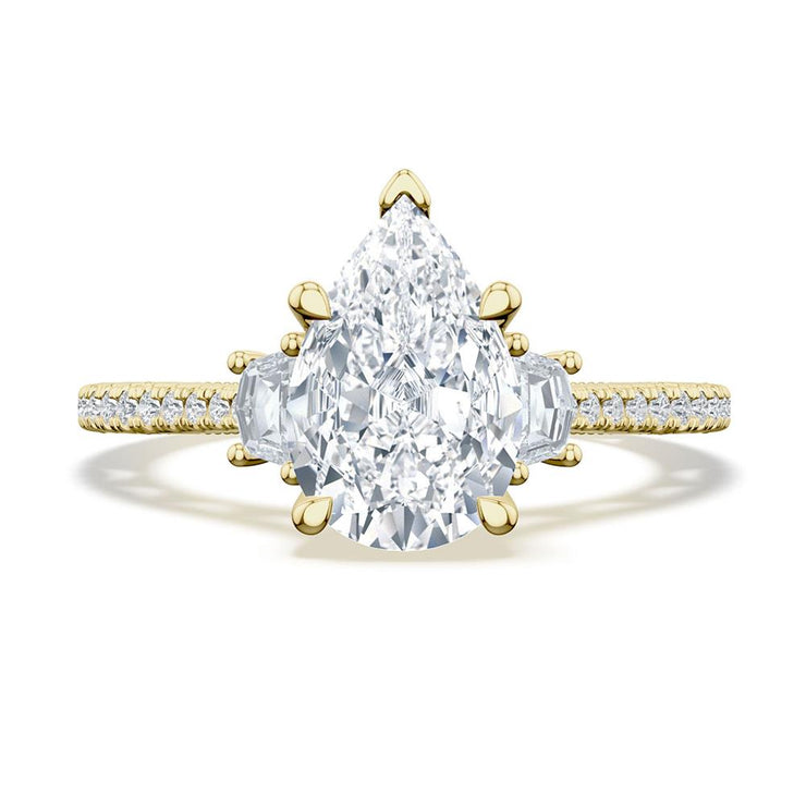 Pear 3-Stone Engagement Ring