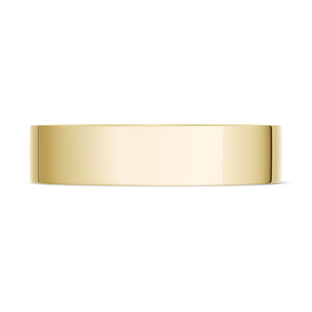 Classic Flat in High Polish Finish Wedding Band