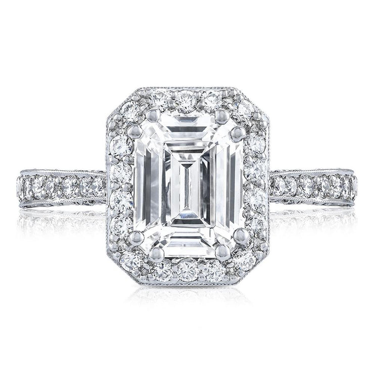 Emerald Bloom Engagement Ring