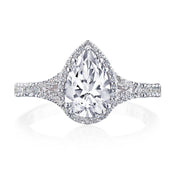 Pear Bloom Engagement Ring