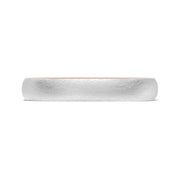 Classic Two-Tone Rounded Wedding Band in Brushed Finish