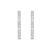 Oval Diamond Hoops 3.30ctw approx.