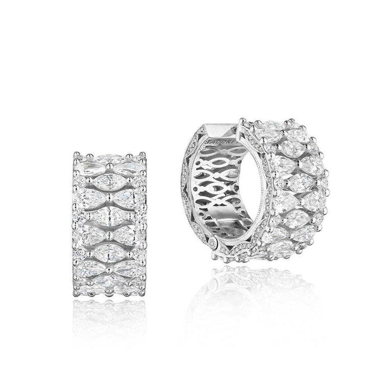 Geometric Earring in Platinum