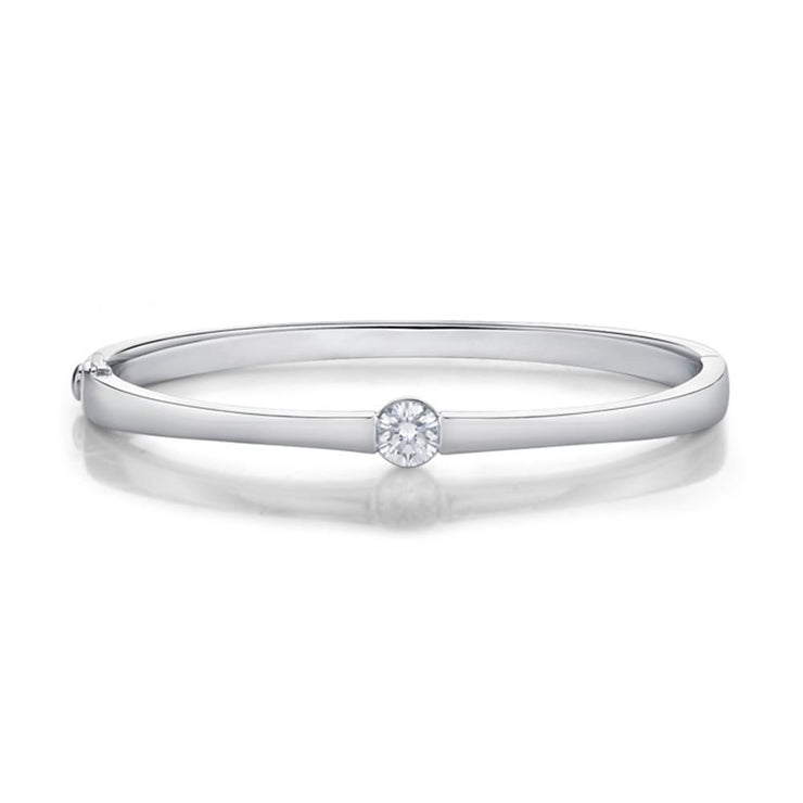 Solitude Diamond Bangle .90ctw approx.