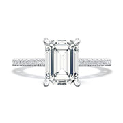 Emerald Solitaire Engagement Ring