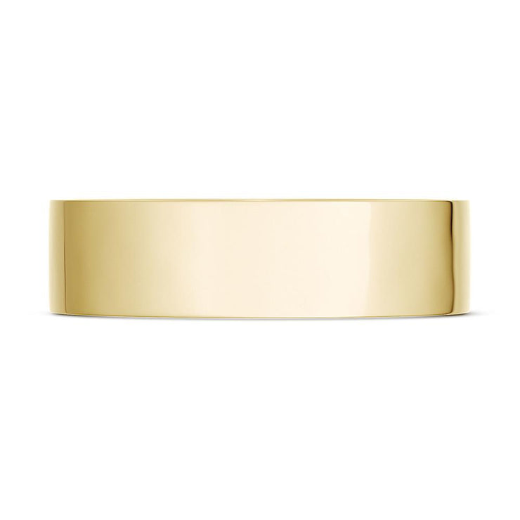 Classic Flat in High Polish Finish Wedding Band