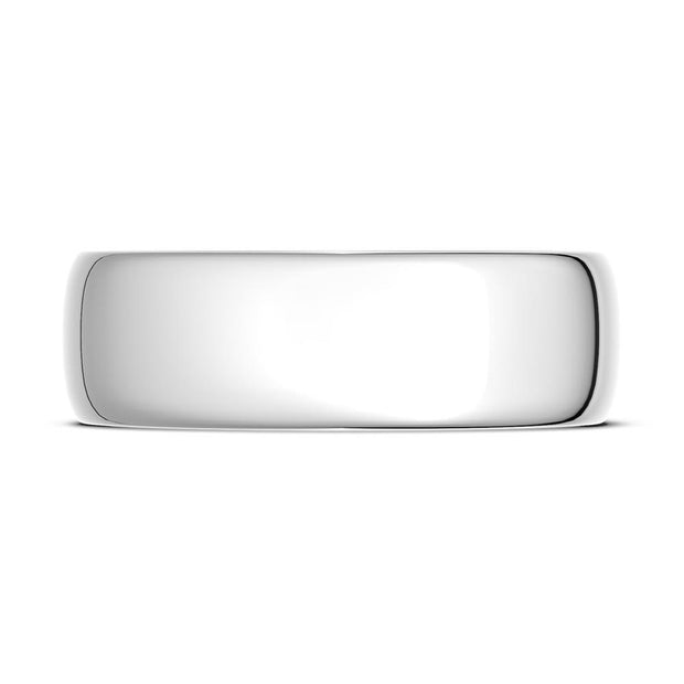 Classic Rounded in High Polish Finish Wedding Band