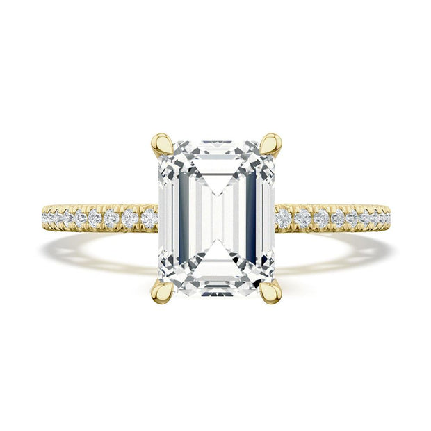 Emerald Solitaire Engagement Ring