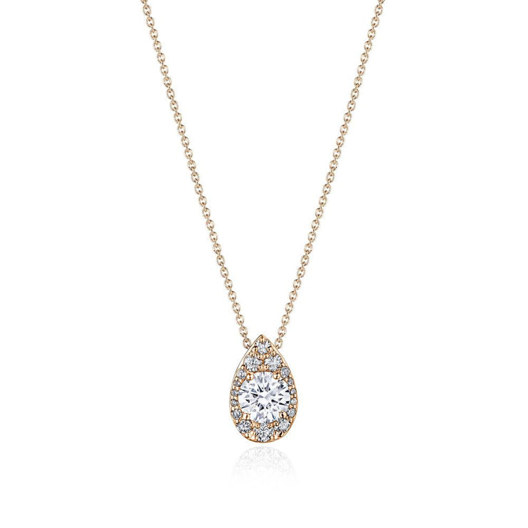 17"" Pear Bloom Diamond Necklace