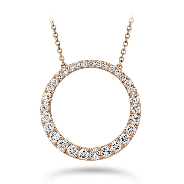 Graduated Diamond Circle Necklace 1ctw approx.