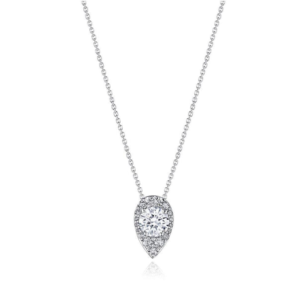 17"" Pear Bloom Diamond Necklace