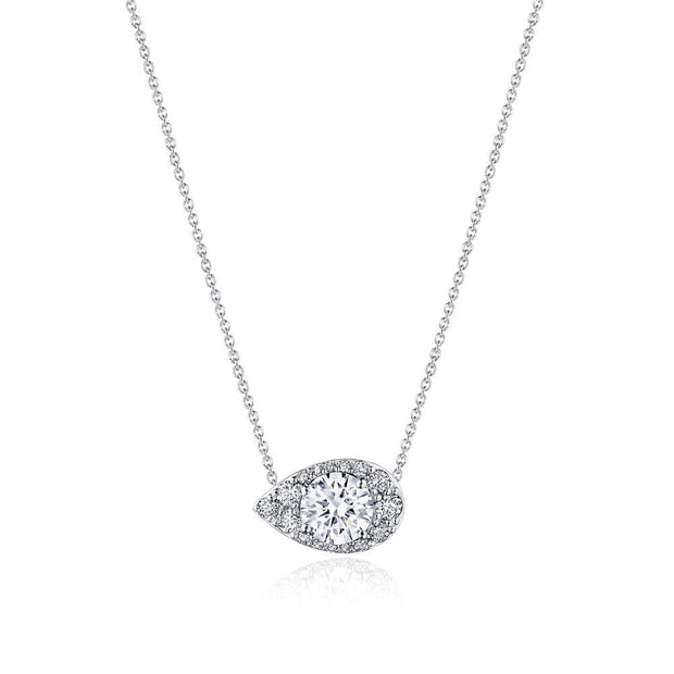 17"" Pear Bloom Diamond Necklace