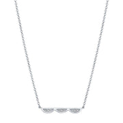 Closed Crescent Diamond Necklace - Petite