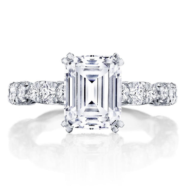 Emerald Solitaire Engagement Ring
