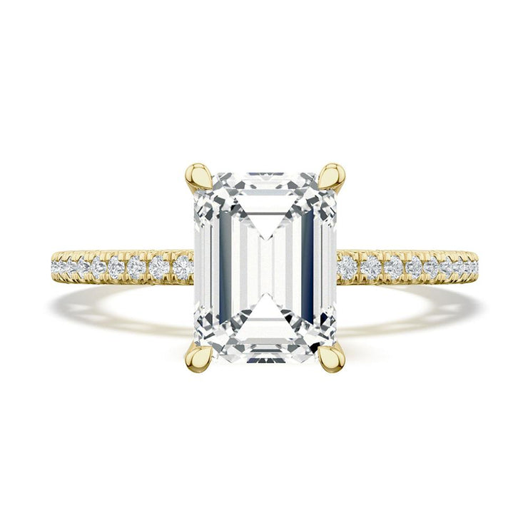 Emerald Solitaire Engagement Ring