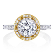 Round Bloom Engagement Ring