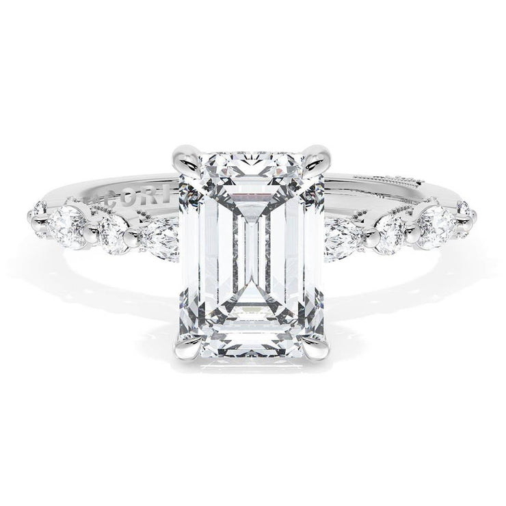 Emerald Solitaire Engagement Ring