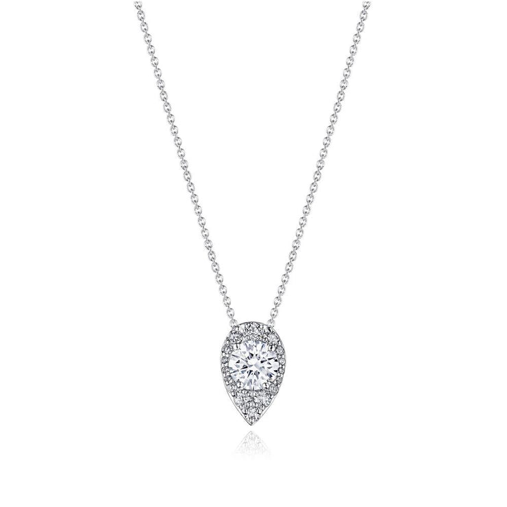 17"" Pear Bloom Diamond Necklace