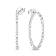 Aura Diamond Hoops 3ctw approx.