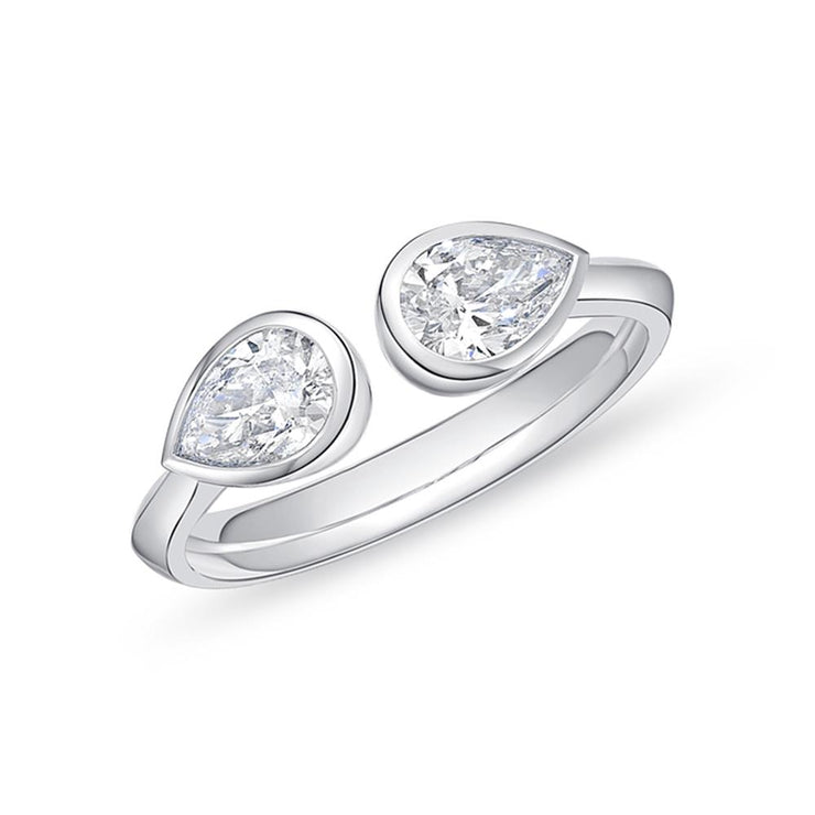 Two Stones Bridal Ring, Ctr 0.50-0.59, Mdl 08