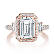 Emerald 3-Stone Engagement Ring