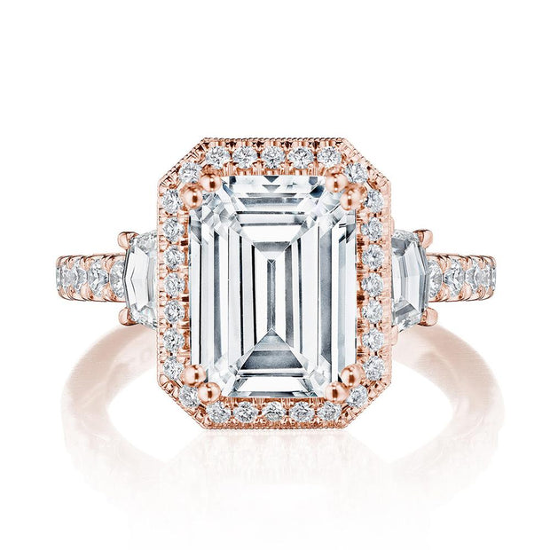 Emerald 3-Stone Engagement Ring