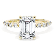 Emerald Solitaire Engagement Ring