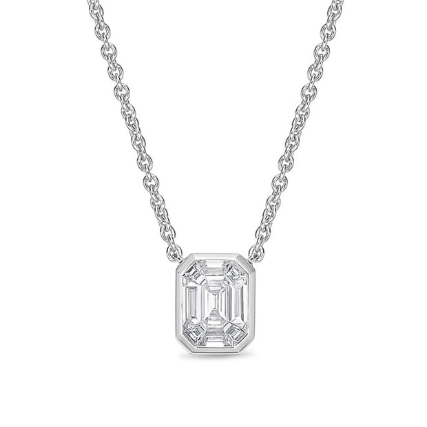 Emerald Ilusion Necklace, Mdl 01