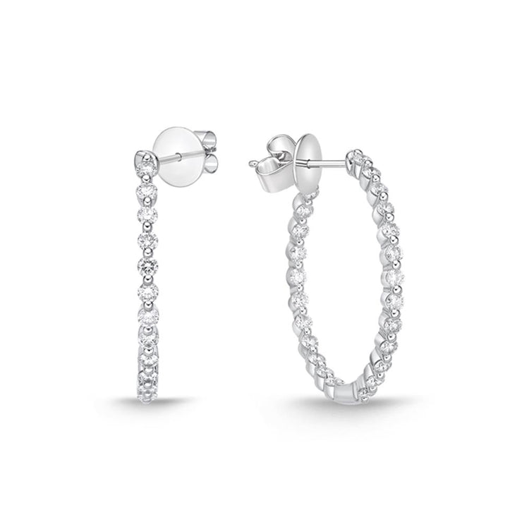 Aura Diamond Hoops 1ctw approx.