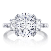 Oval 3-Stone Engagement Ring