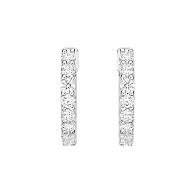 Woven Gallery Huggies .25ctw approx.