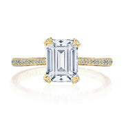 Emerald Solitaire Engagement Ring