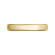 Classic Two-Tone Rounded Wedding Band in High Polish