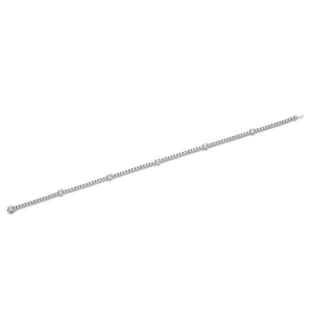 Diamond Station Line Bracelet 2.60ctw approx.