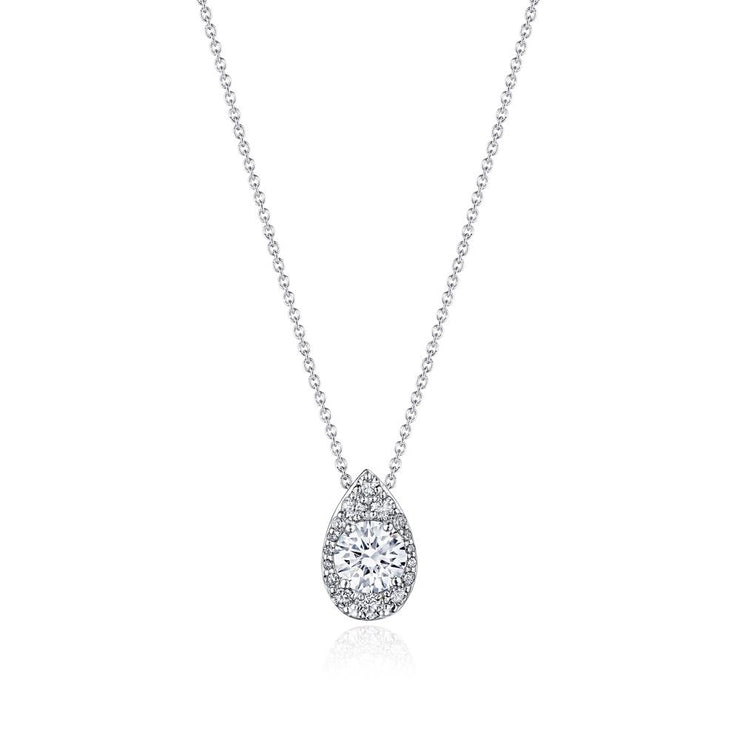 17"" Pear Bloom Diamond Necklace
