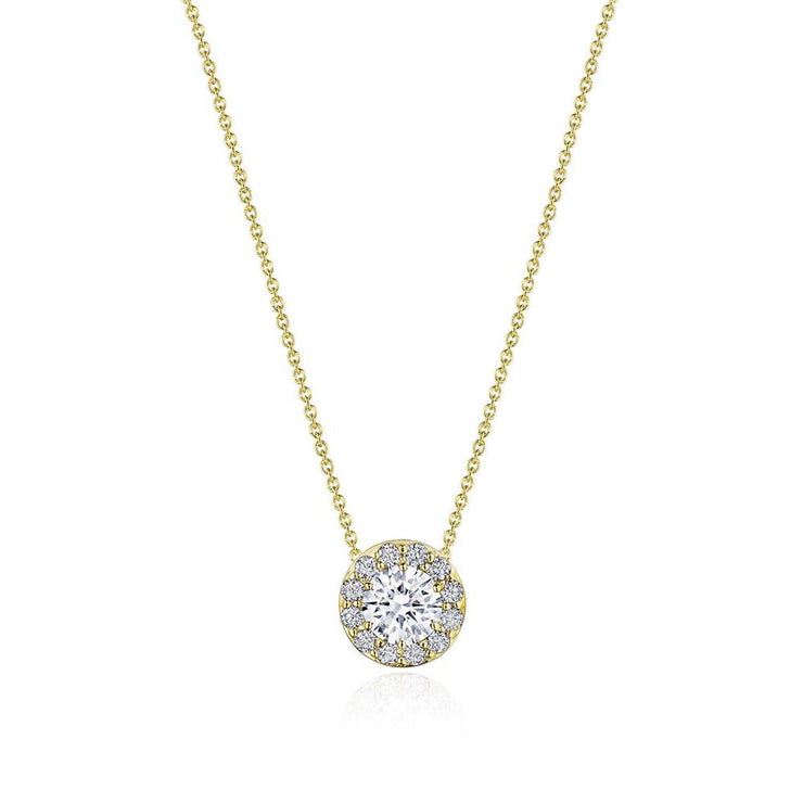 17"" Single Bloom Diamond Necklace