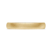 Classic Two-Tone Rounded Wedding Band in Brushed Finish