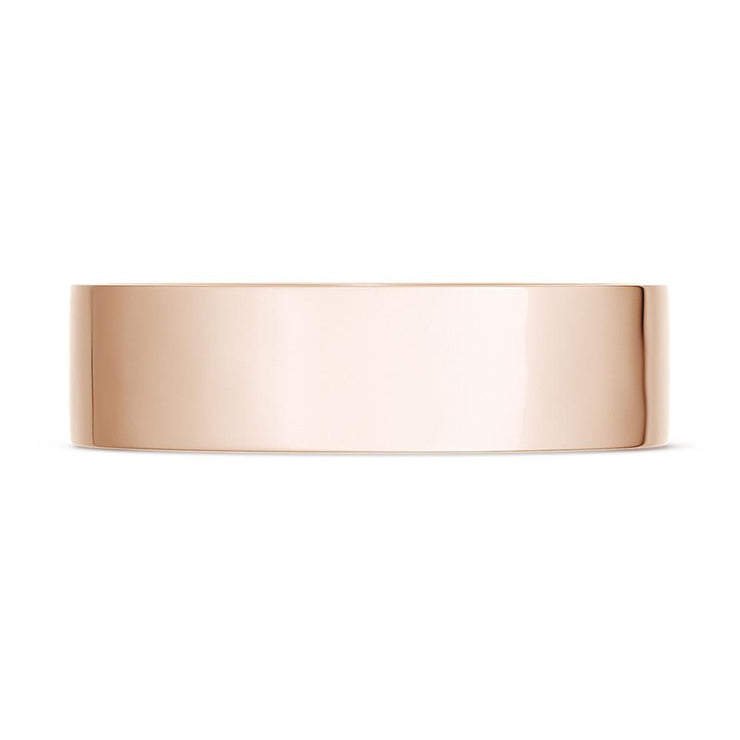 Classic Flat in High Polish Finish Wedding Band