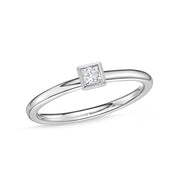 Princess Cut Petite Stackable Band .15ctw approx.