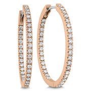 Oval Diamond Hoops 1ctw approx.