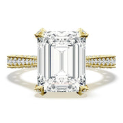 Emerald Solitaire Engagement Ring